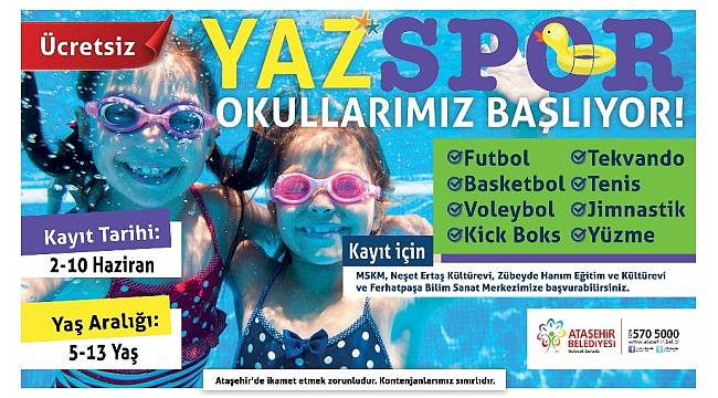 Çocuklar, yazı spor yaparak geçirecek
