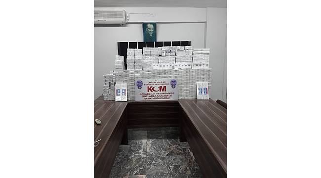 Çorum polisinden kaçak sigara operasyonu