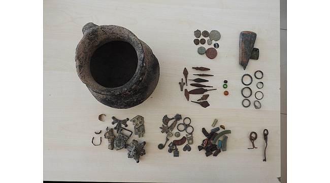 Gaziantep'te Bizans dönemine ait tarihi eser yakalandı