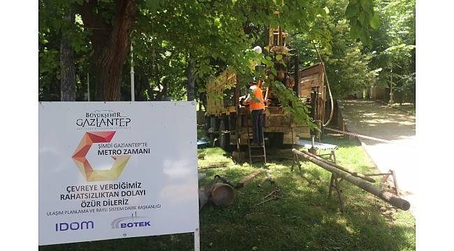 Gaziantep'te metro hattı çalışmaları başladı