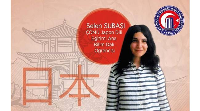 Japon Dili Eğitimi'nde Türkiye'de en başarılı öğrenci ÇOMÜ'lü