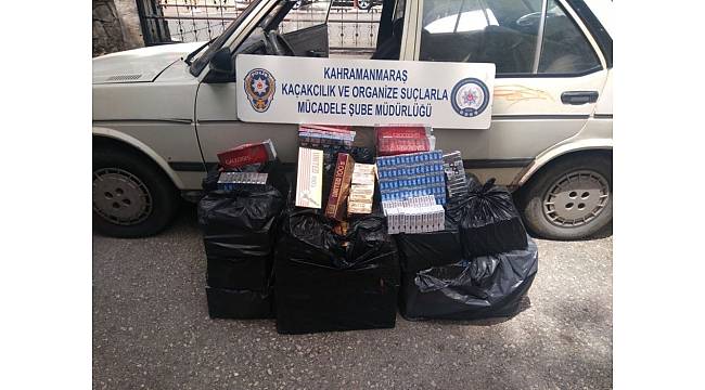 Kahramanmaraş'ta kaçak sigara operasyonu