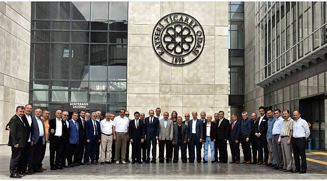 Kayseri Sarraflar ve Kuyumcular Derneği Yönetim Kurulu'ndan Başkanlarına Ziyaret