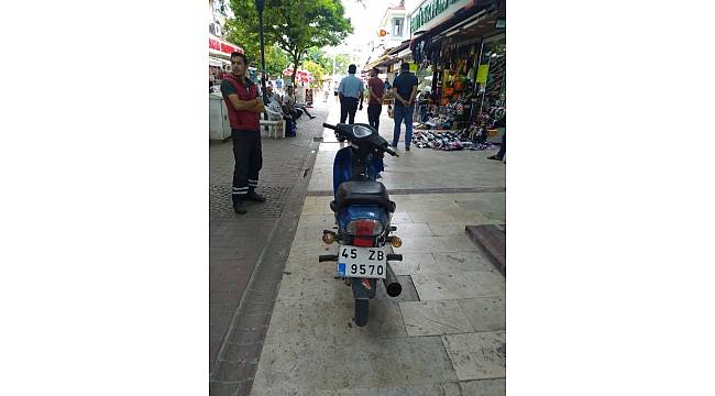 Kuşadası'nda çalıntı motosiklet yakalandı