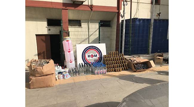 Mersin'de sahte içki operasyonu