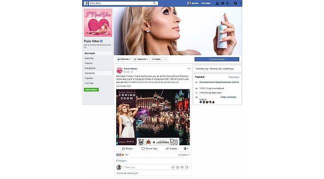 Paris Hilton'dan Türkiye'ye mesaj