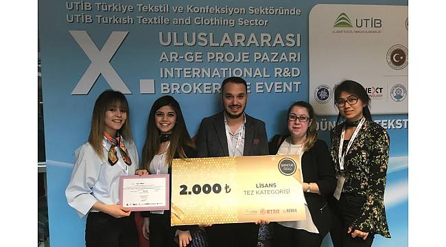 PAÜ'lü öğrencinin tezi, X. Uluslararası AR-GE Proje Pazarı'nda 1. oldu