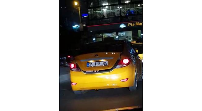 Sultangazi'de taksi bagajında yolculuk kamerada