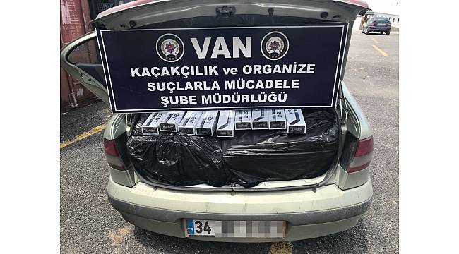 Van'da kaçak sigara operasyonu