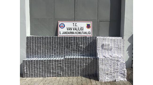 Van'da kaçak sigara operasyonu
