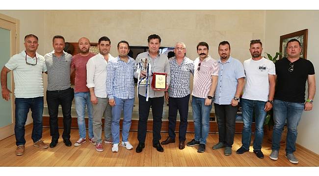 Yalıkavakspor yöneticilerinden Başkan Kocadon'a ziyaret