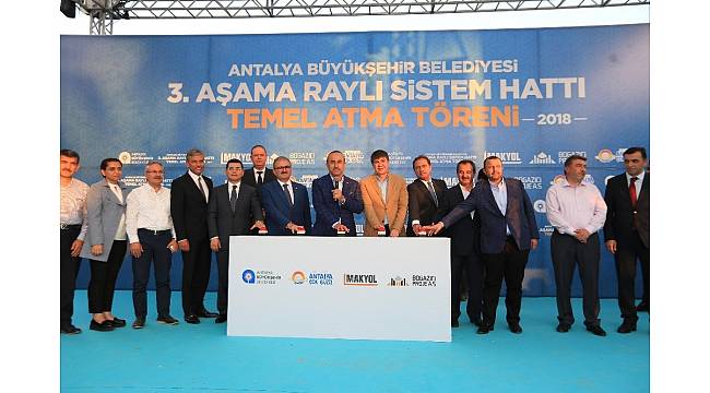 3. Etap Raylı Sistem Projesi'nin temeli atıldı