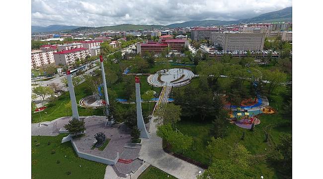 Büyükşehir'den Aziziye Parkı'na özel peyzaj