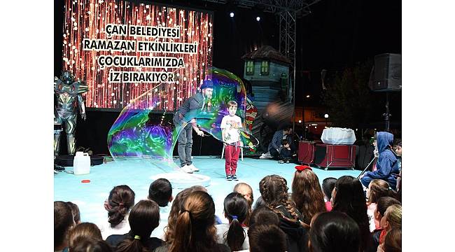 Çan'da Ramazan etkinlikleri çocukların gönlünde taht kurdu