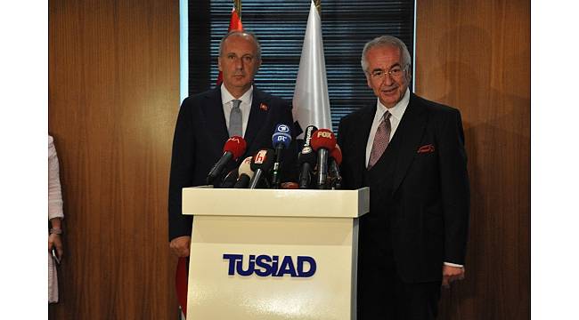 Cumhurbaşkanı adayı İnce, TÜSİAD'ı ziyaret etti