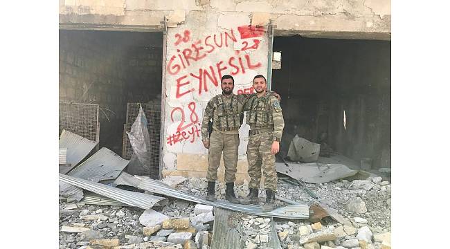 Giresunlu Şehit Afrin&#39;den memleketine selam göndermişti