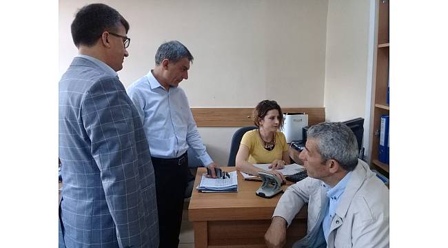 Kaymakam Özkan'dan Nüfus Müdürlüğü ziyareti