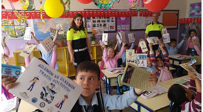 "Ailemin ve Ülkemin Trafik Polisiyim Projesi" kapsamında 3 bin 601 öğrenciye eğitim verildi