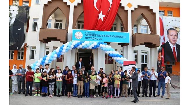 Şemsettin Fatma Çamoğlu İlköğretim Okulunun resmi açılışı törenle yapıldı