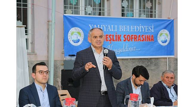 Yahyalı'da önce açılış sonra iftar