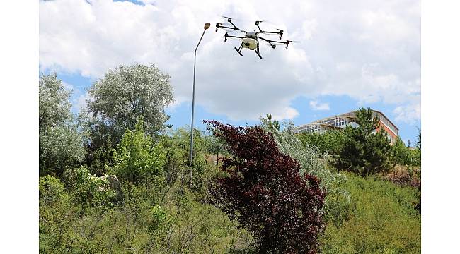 Yozgat'ta haşerelere İHA'lar ile savaş açıldı