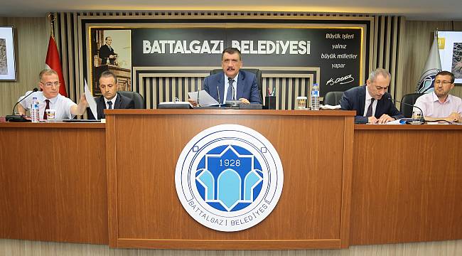 Battalgazi Belediye Meclisi, temmuz toplantısını yaptı
