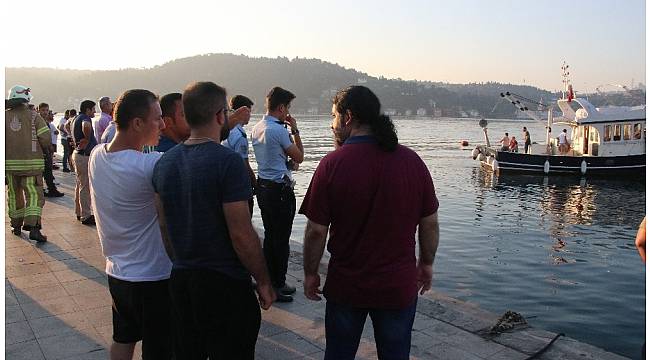 Bebek Sahili'nde denize giren bir kişi akıntıya kapıldı