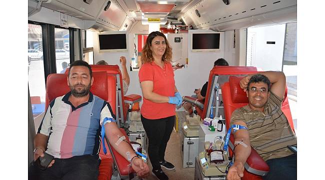 Korkuteli&#39;de Kan bağışı kampanyası