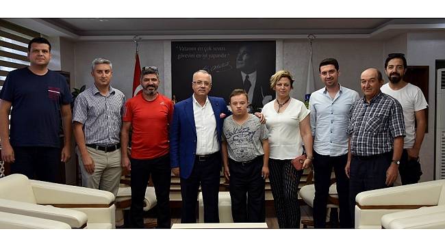 Başkan Kayda, Türkiye şampiyonunu ağırladı
