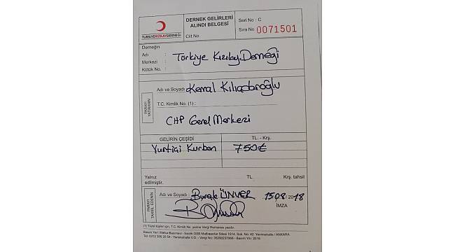 Kılıçdaroğlu, kurban vekaletini Türk Kızılayı&#39;na verdi