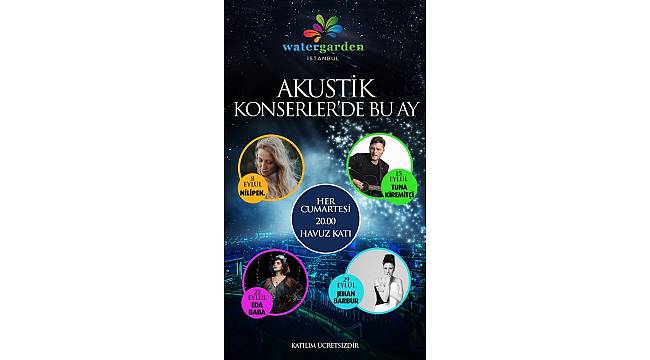 Ataşehir&#39;de Akustik Konserleri&#39;nin bu haftaki konuğu Tuna Kiremitçi