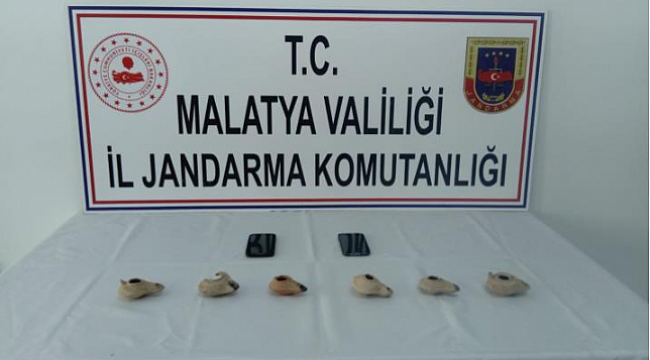 PÜTÜRGE'DE KAÇAK KAZI YAPAN ŞAHISLAR YAKALANDI ..