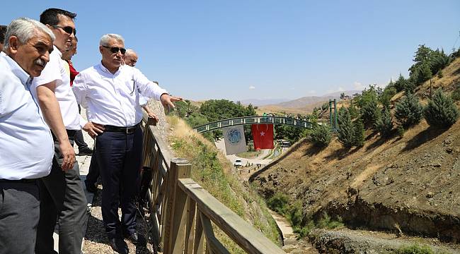 Battalgazi Belediye Başkanı Güder, İspendere İçmeleri’nde İncelemelerde Bulundu