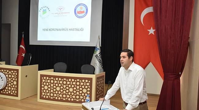 YEŞİLYURT İLÇESİ MUHTARLARINA ‘COVİD-19’ TEDBİRLERİ ANLATILDI, TAKDİR BELGESİ VERİLDİ
