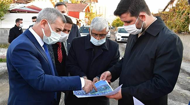 BAŞKAN ÇINAR, HOCA AHMET YESEVİ MAHALLESİNDEKİ YATIRIMLARI İNCELEDİ