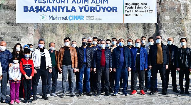 "ADIM ADIM SAĞLIK İÇİN YEŞİLYURT BAŞKANIYLA YÜRÜYOR "ETKİNLİĞİ SAĞLIKLI YAŞAM İÇİN BÜYÜK BİR FARKINDALIK OLUŞTURUYOR