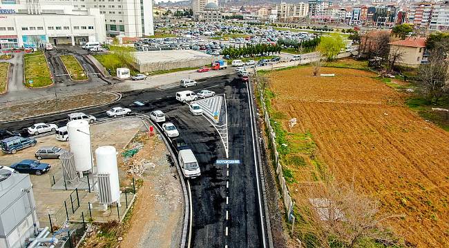 EĞİTİM VE ARAŞTIRMA HASTANESİ BAĞLANTI YOLUNDAKİ ÇALIŞMALAR TAMAMLANDI