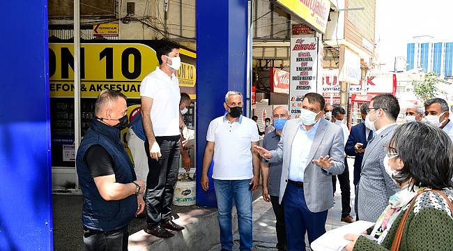 CEZMİ KARTAY CADDESİNDE ÇALIŞMALAR TAMAMLANDI