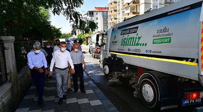 BAŞKAN ÇINAR, ABDULGAFFAR VE AŞAĞIBAĞLAR MAHALLELERİNDEKİ TEMİZLİK ÇALIŞMALARINI İNCELEDİ