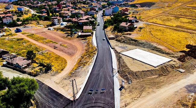 HANIMINÇİFTLİĞİ VE MELEKBABA MAHALLESİ BAĞLANTI YOLU ASFALTLANDI