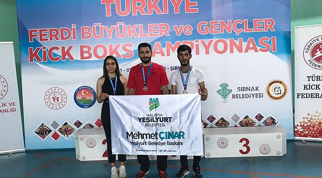 YEŞİLYURT BELEDİYESİ KICK-BOKS SPORCULARI, ŞIRNAK’TAN BAŞARILARLA DÖNDÜ