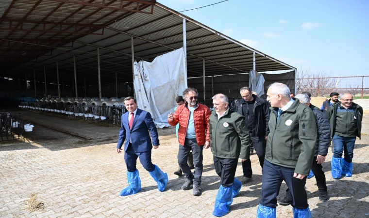 Vali Ersin Yazıcı’dan Akçadağ’daki Süt Çiftliği Üretim Tesislerine Ziyaret