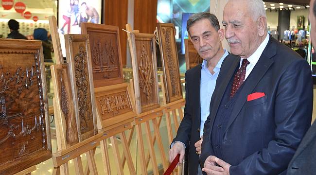Ahşap ve Hat Oyma Sanatı Sergisi açıldı