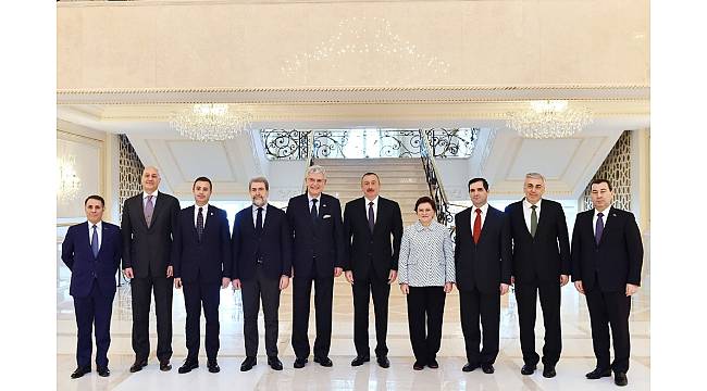 Azerbaycan Cumhurbaşkanı Aliyev, TBMM heyetini kabul etti