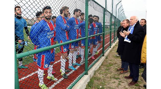 Başkan Uyan&#39;ın verdiği moral ile futbolcular gol yağdırdı