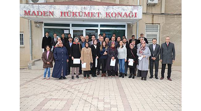 Elazığ&#39;da çiftçilere sertifika verildi