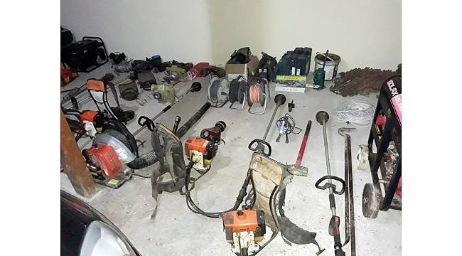 Nalbur dükkanına yetecek kadar tarım malzemesi çalan hırsız yakayı ele verdi