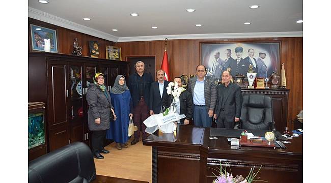 Okul müdürlerinden Başkan Demirtaş&#39;a teşekkür ziyareti