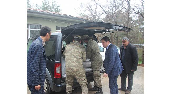 Sınır birliklerine kuru üzümlü destek
