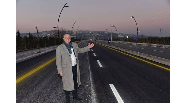 Başkan Ergün üniversite yolundaki çalışmaları inceledi